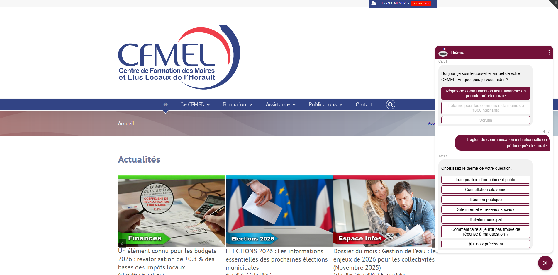 Comm'un Agent - CFMEL page d'accueil