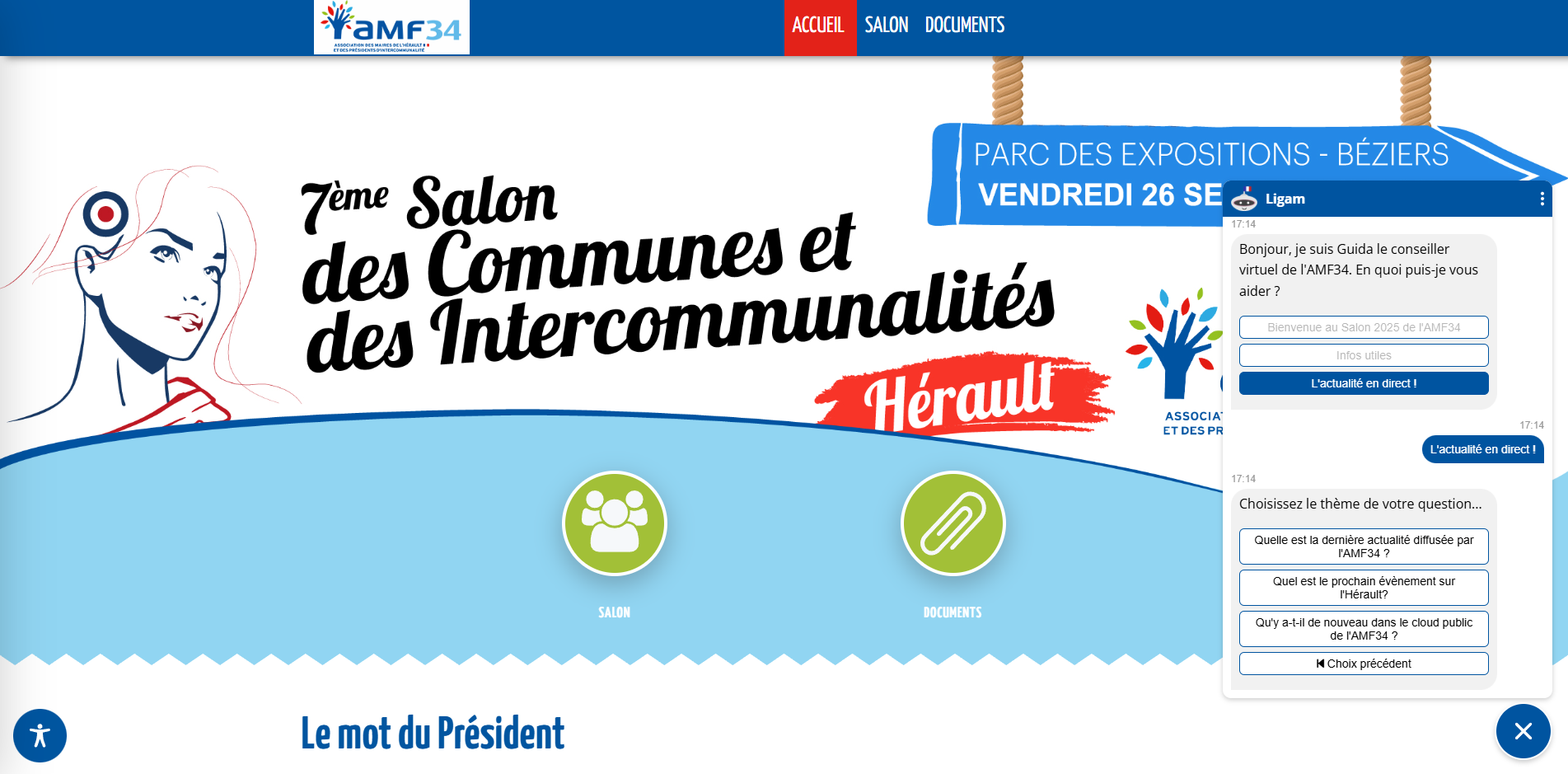 Comm'un Agent - AMF34 page d'accueil