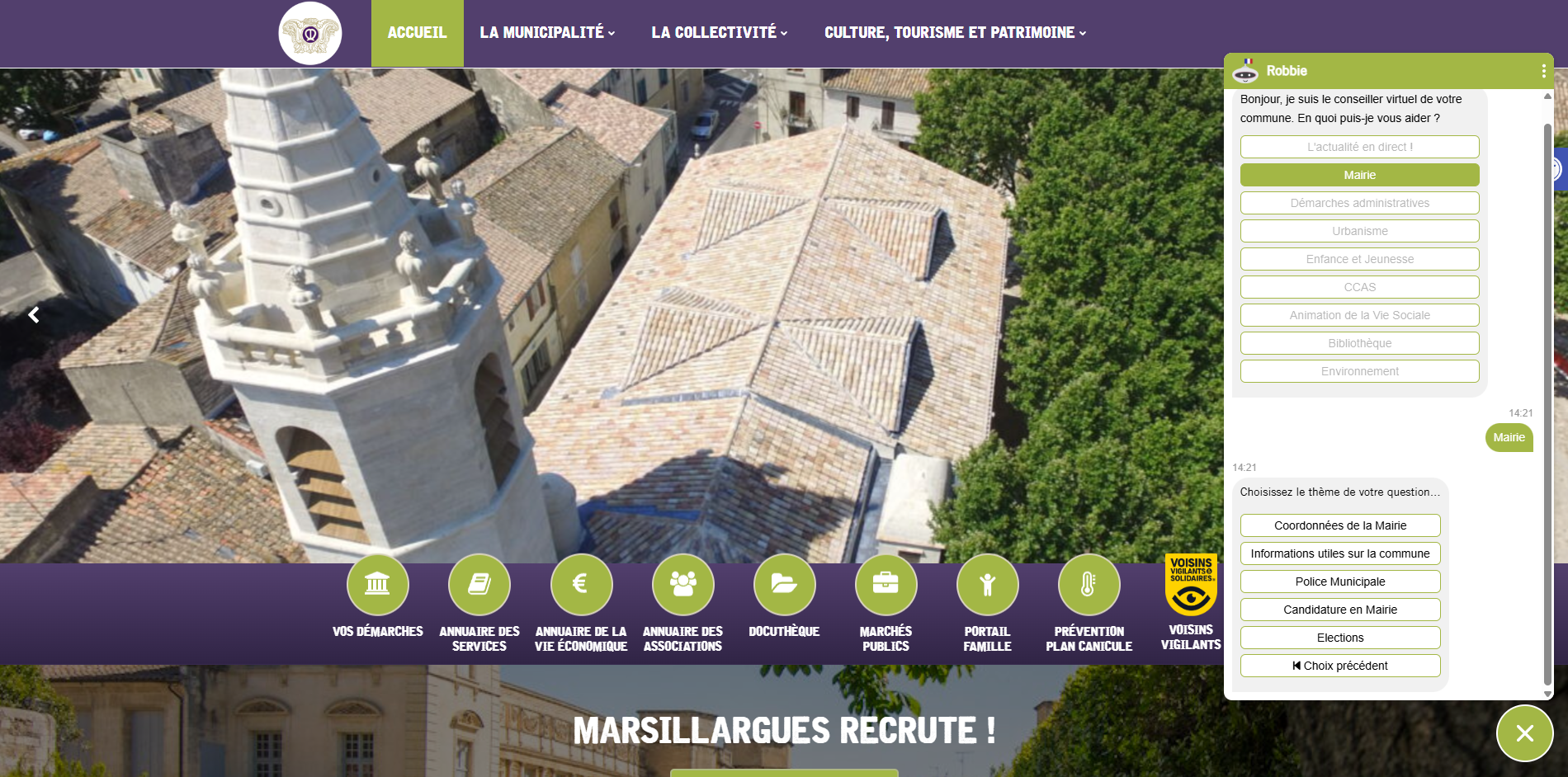 Comm'un Agent - Marsillargues page d'accueil